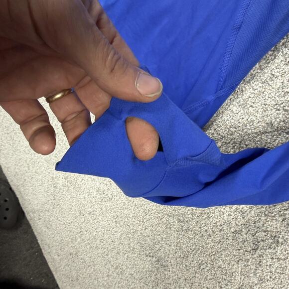 Adidas Shirt Womens Medium Climalite Quarter Zip Running Thumbholes Athletic - Picture 5 of 14